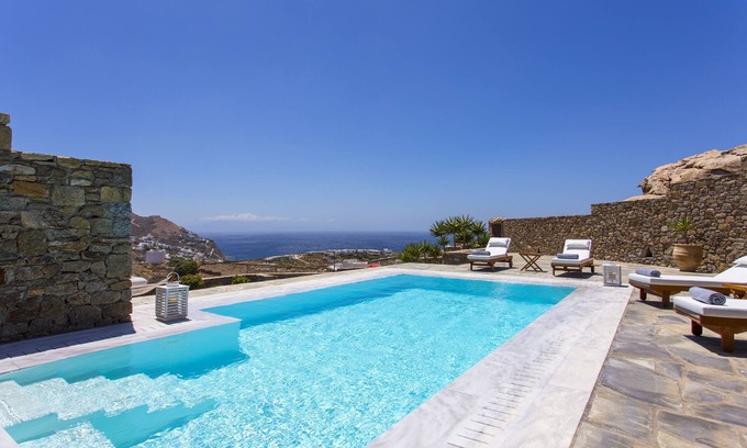 Elia Villa | Elegant Elia Sea View Villa with Private Pool in Mykonos
