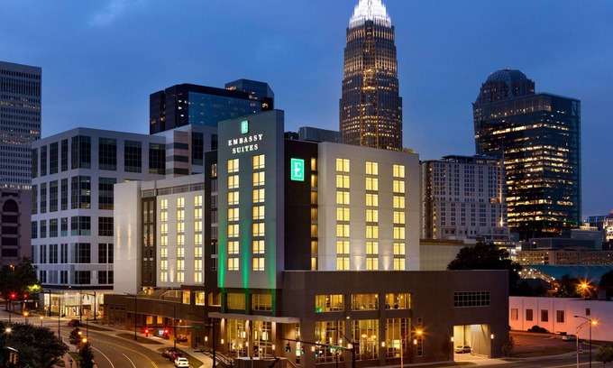 Second Ward Hotel | Highly Rated Embassy Suites by Hilton Charlotte Uptown Stay