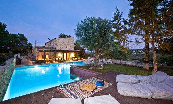 San Antonio Bay Villa | Tranquil Oasis with Pool and Ocean Views - Villa Can Rafal