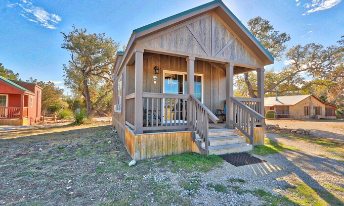 Wimberley Cabin | Emily Ann Cabin: Pool Access & Pet Friendly Retreat!