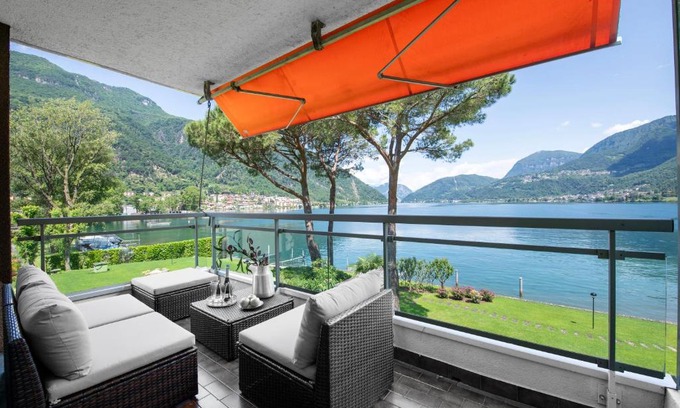 Capolago Apartment | Idyllic Emotion Lake View with Private Pool & Child-Friendly Fun