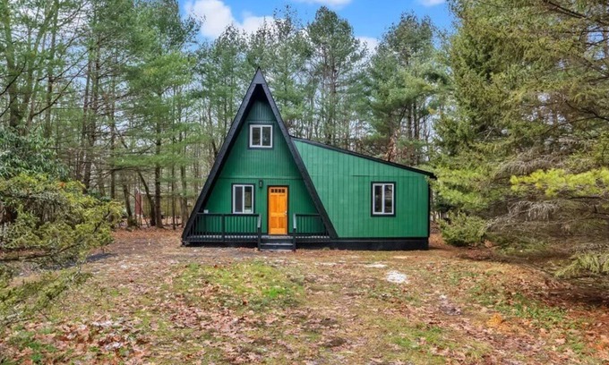 Pocono Summit Cabin | Enchanting A-Frame Cabin with Hot Tub and Firepit Awaits