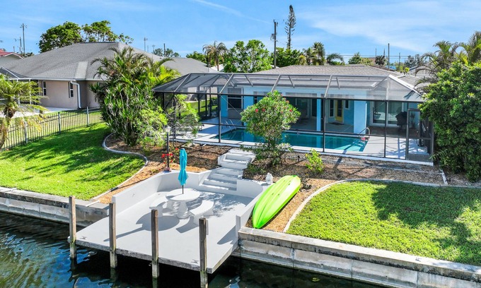 Fort Myers House | Waterfront Home with Pool, Dock & Pet-Friendly Amenities