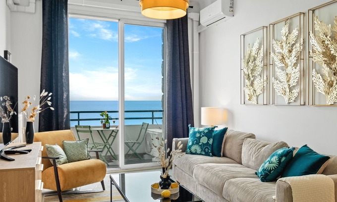 Fabron Apartment | Experience Endless Azure with Oceanfront Views & Spa