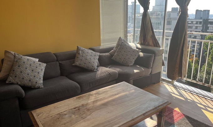 West End Apartment | English Bay Views - Cozy Davie Village apartment with rooftop pool deck!