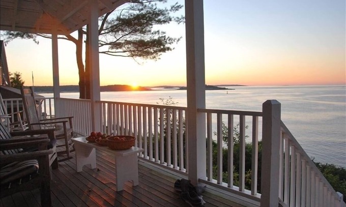 Peaks Island Cottage | Experience Waterfront Bliss and Relax on the Porch