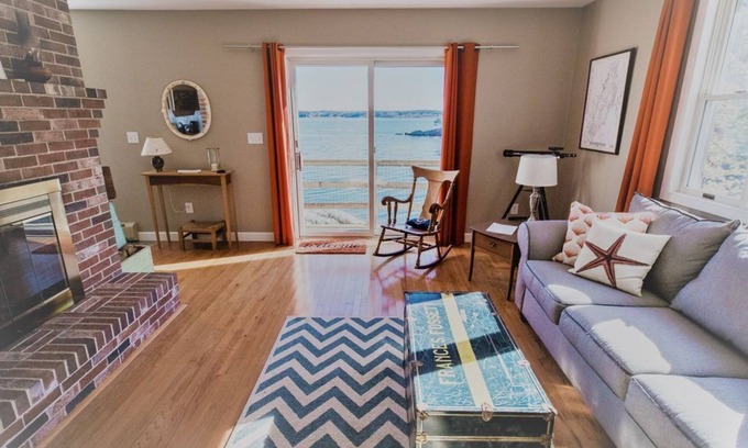 Five Islands House | Relax on the Deck at East Ledge Cottage with Ocean Views