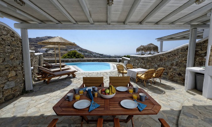 Kalafatis Villa | Modern Villa with Pool and Breathtaking Ocean Views