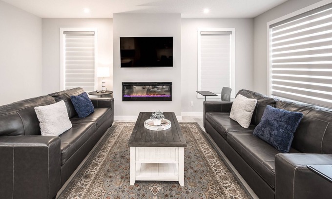 Northwest Calgary House | Modern Home Near Banff with Spa, Hot Tub & Perfect Score