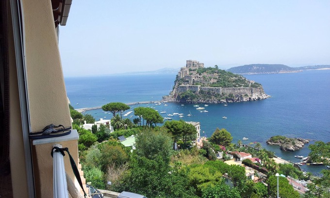 Ischia Porto Apartment | Elevated Comfort at Enzo e Maria House with Ocean View