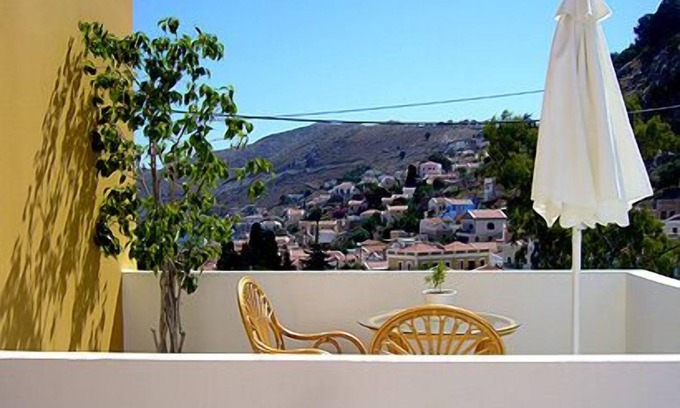 Symi House | Discover Eos Studios: Guest Rated 9.8 with Ocean Views
