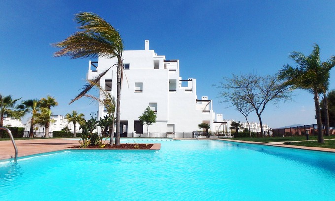 Alhama de Murcia Apartment | Top-Rated Penthouse with Ocean View and Pool Access