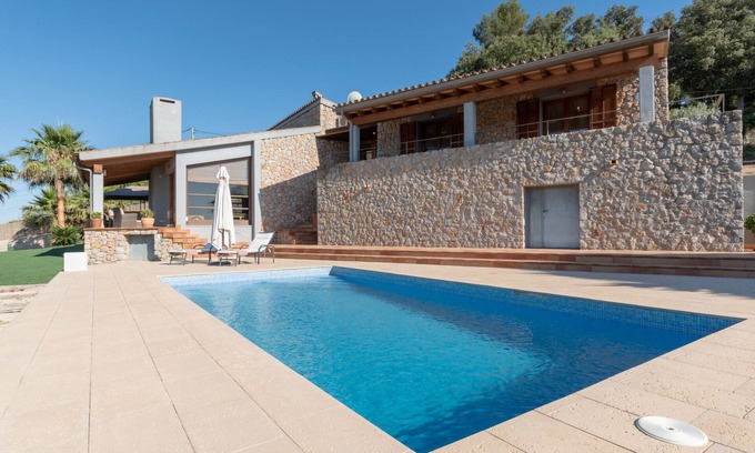 Sineu Villa | Discover Es Flavo: Poolside Retreat with Spa & Breakfast