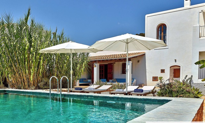 Sant Josep de sa Talaia Cottage | Idyllic Villa Can Sunyer: Ocean Views & Private Pool