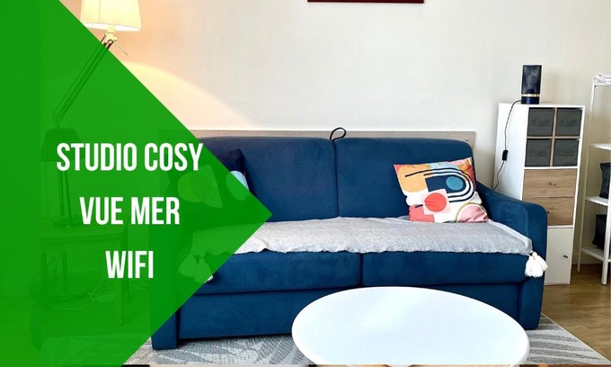 Hardelot-Plage Apartment | Oceanfront Studio with Sea View at Plage d'Opale