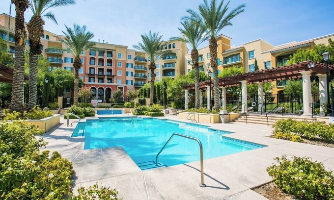 Lake Las Vegas Apartment | Escape to Paradise: 2-Bedroom Retreat with Lake View & Spa