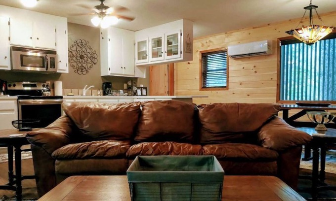 Newland House | Discover The Trees Cabin: Pet-Friendly Retreat with Pool