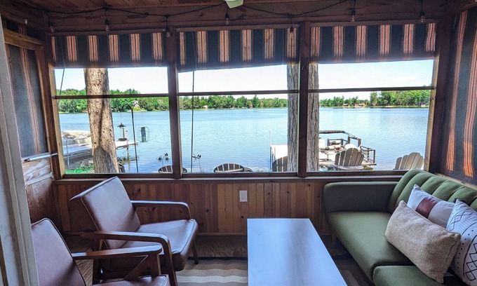 Wautoma Cottage | Serene Lakefront Escape on a No-Wake Lake with Pool
