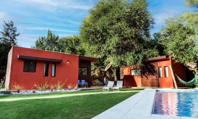 Chacras de Coria Cabin | Exceptional ESPACIO RAKU: Pool & Kitchen for Your Stay