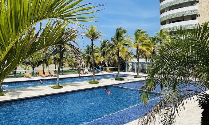 La Boquilla Apartment | Beachfront Retreat in Cartagena with Amazing Amenities