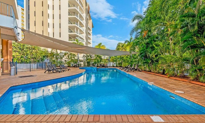 Darwin City Centre Apartment | Relax at Esplanade Ease: Poolside Resort with Family-Friendly Amenities