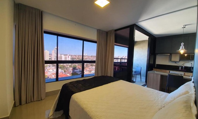 Jardim dos Estados Apartment | Comfortable Studio on the 12th Floor with Pool Access
