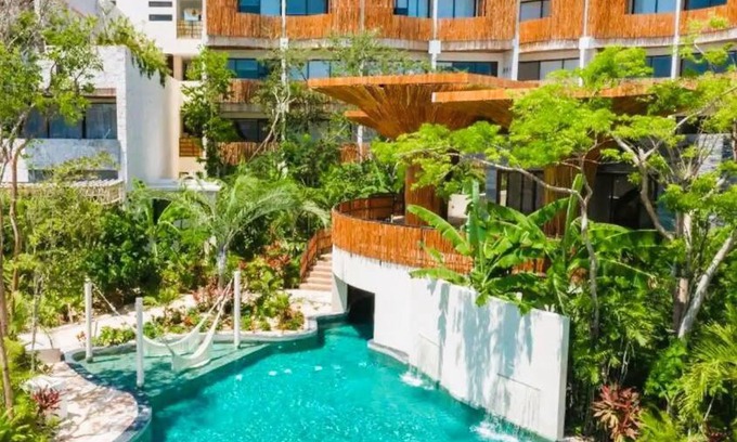 Tulum Apartment | Relax in a Spa Retreat with Pool, Hot Tub & Yoga Zone