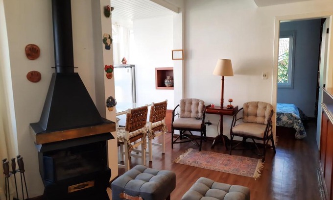 Bairro Lago Negro Apartment | Cozy Duplex in Gramado with Fireplace and Family Amenities