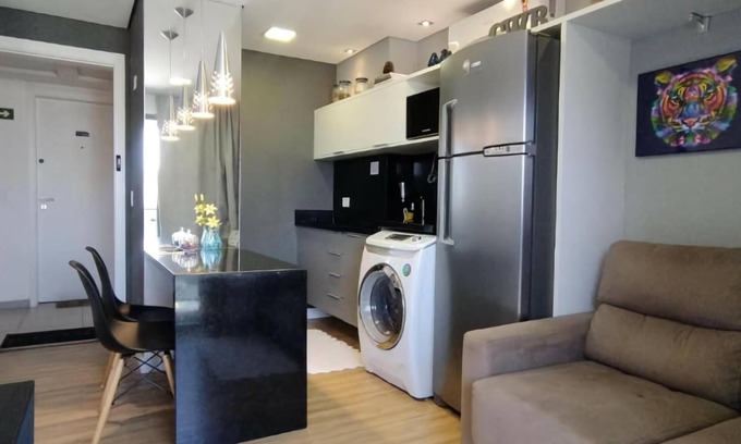 Reboucas Apartment | Cozy Studio in Central Curitiba with Pool and Spa Amenities