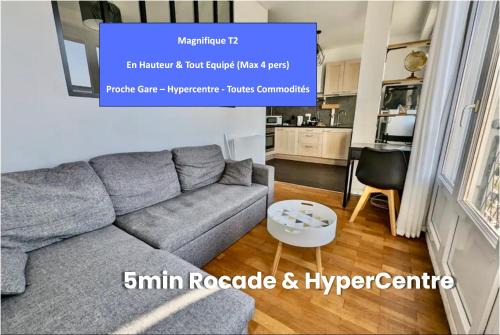 Quartier des Eaux-Claires Apartment | Beautiful T2 with Scenic Views Near Major Routes