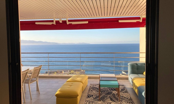 Ajaccio Apartment | Gorgeous Apartment with Panoramic Sea View & Spa Access
