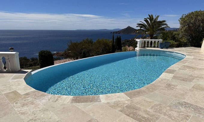 Antheor Villa | Stunning Sea View Villa in Saint Raphael, Steps from Beach