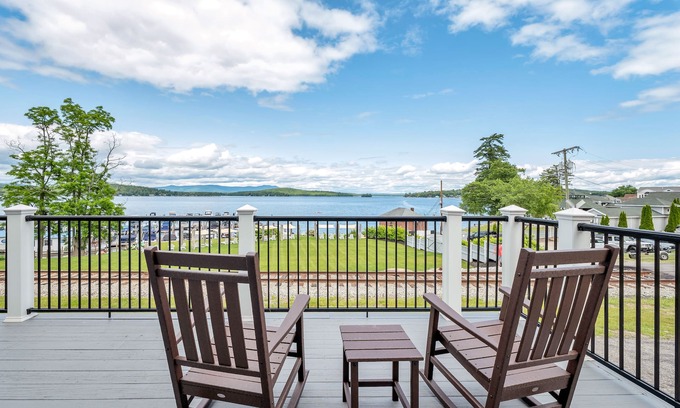 Weirs Beach House | Discover a Lakefront Escape with Spa and Ocean Views!