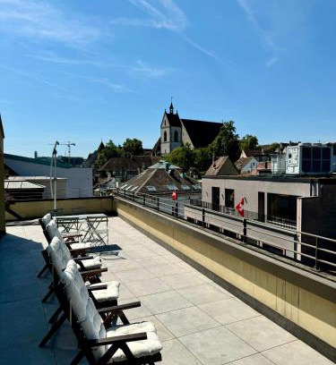 Basel City Centre Apartment | Elegant Penthouse Rooftop Loft in City Center