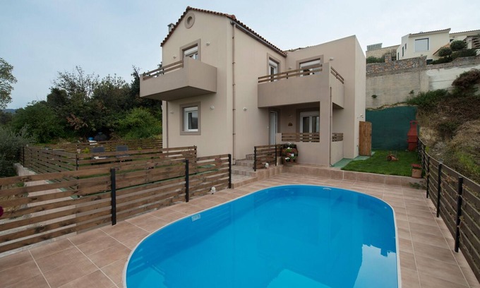 Agia Triada Villa | Villa Giannis: Private Pool & Breathtaking Ocean Views