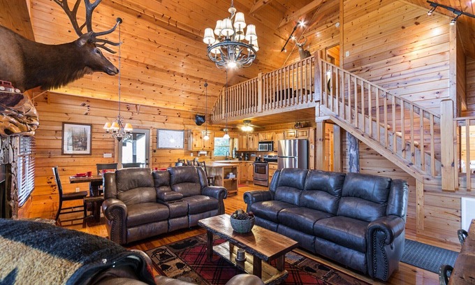 Hemp Cabin | Inviting Log Cabin Oasis with Mountain Views and Creek Access