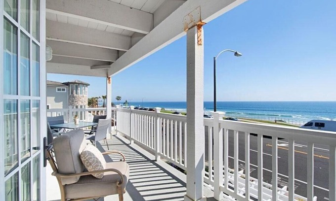 Carlsbad Apartment | Stunning Ocean View with Private Balcony Steps from the Beach