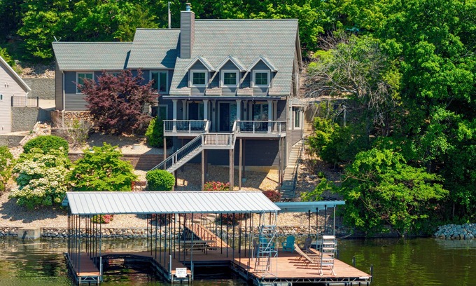 Camdenton House | Discover Lakefront Serenity with Panoramic Views & Pool