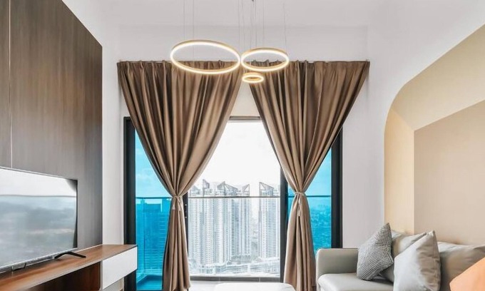 Kuala Lumpur Apartment | Modern Comfort Awaits: 2BR/2BA with Balcony in Nowhere