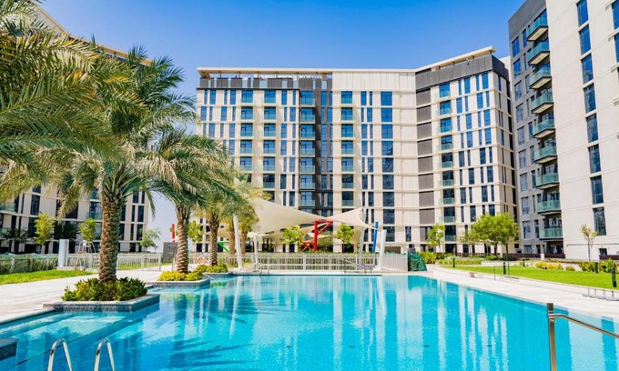 Dubai House | Relax at Expo Village Serviced Apartments with Ocean Views