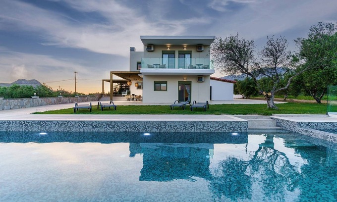Agios Vasileios Villa | Scenic Villa Nnoitra in Chania with Private Pool & Views