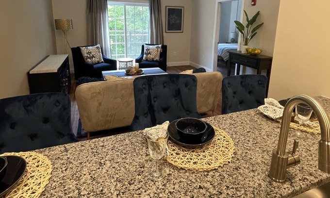 Matawan Apartment | Urban Oasis for Extended Stays with Private Pool & Kitchen