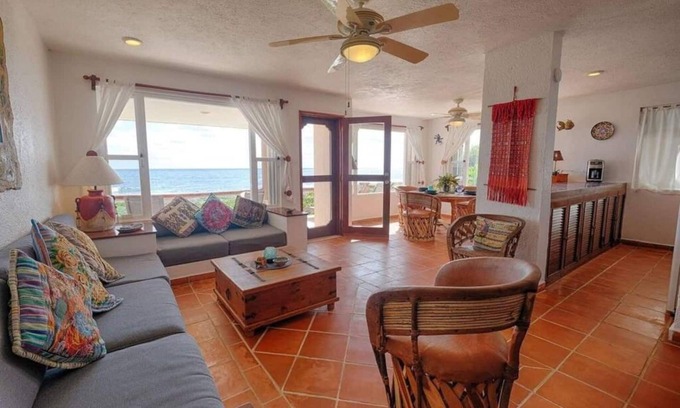 Akumal Condo | Captivating Oceanfront Retreat with Pool & Scenic Views