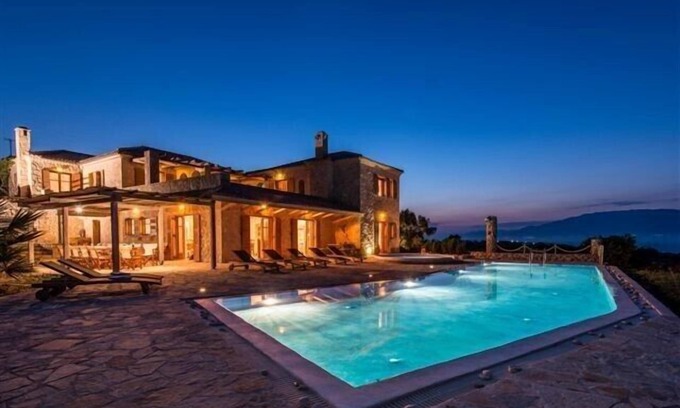 Korithi Villa | Elegant Zante Villa Palace with Amazing Sea Views & Pool