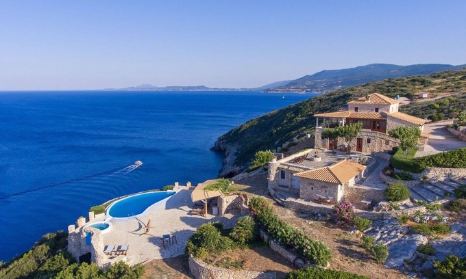 Korithi Villa | Relaxing Villa Deep Blue | Breathtaking Sea Views in Zante