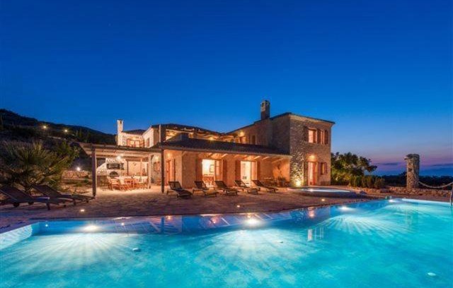 Korithi Villa | Elegant Zante Villa Palace with Sea Views & Pool Access