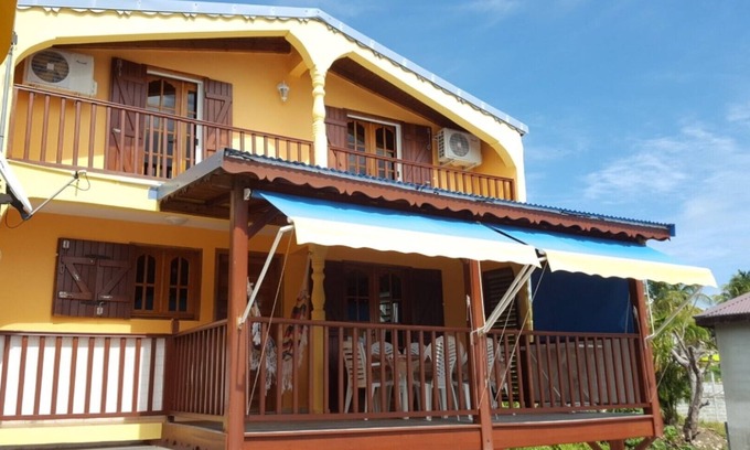 Le Gosier House | Oceanfront F3 Duplex with Sea View in Ste-Anne, Guadeloupe