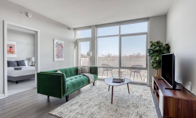 Falls Church Apartment | Elegant Fairfax 1BR with Gym & Pool, Near Theater