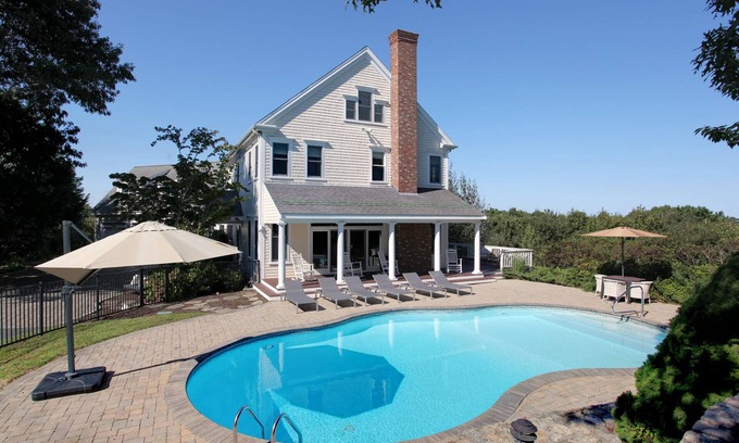 West Barnstable House | Beautiful Home and Garden Estate with Pool & Ocean Views