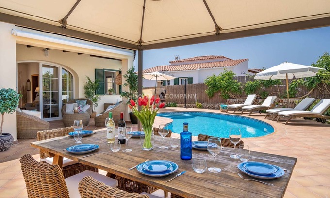 Cala en Porter Villa | Beautiful Villa Steps from the Beach with Ocean Views
